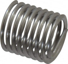 Heli-Coil - 1/4-28 UNF, 3/8" OAL, Free Running Helical Insert - 8-1/4 Free Coils, Tanged, 304 Stainless Steel, Bright Finish, 1-1/2D Insert Length - Exact Industrial Supply