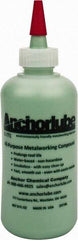 Made in USA - Anchorlube G-771, 8 oz Bottle Cutting Fluid - Water Soluble, For Broaching, Counterboring, Drawing, Drilling, Engraving, Fly-Cutting, Hole Extruding, Milling, Piercing, Punching, Sawing, Seat Forming, Spot Facing, Tapping - Caliber Tooling