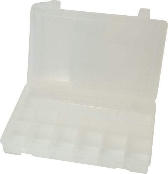 Durham - 10-13/16" Wide x 1-3/4" High x 6-3/4" Deep, Small Parts Compartment Box - Polypropylene Frame, 13 Compartments, 1-9/16" High Bin - Caliber Tooling