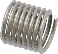 Heli-Coil - M12x1.75 Metric Coarse, 18mm OAL, Free Running Helical Insert - 8-1/4 Free Coils, Tanged, Stainless Steel, Bright Finish, 1-1/2D Insert Length - Caliber Tooling