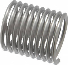 Heli-Coil - M16x2.00 Metric Coarse, 24mm OAL, Free Running Helical Insert - 9-3/4 Free Coils, Tanged, Stainless Steel, Bright Finish, 1-1/2D Insert Length - Caliber Tooling