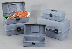 Flambeau - 1 Compartment Utility Tool Box - 17-1/8" Wide x 8-5/8" Deep x 9-1/4" High, Copolymer Resin, Gray - Caliber Tooling