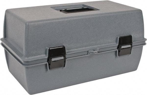 Flambeau - 1 Compartment Utility Tool Box - 15-5/8" Wide x 6-1/2" Deep x 7-3/4" High, Copolymer Resin, Gray - Caliber Tooling