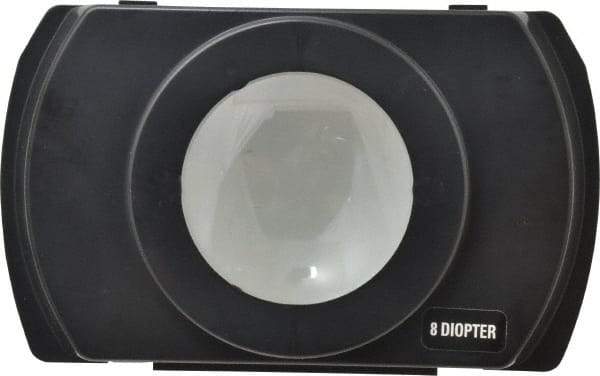 Electrix - 4 Diopter, 3" Wide, Task & Machine Light Magnifier Lens - Black, For Use with 7450 & 7452 Magnifiers - Caliber Tooling