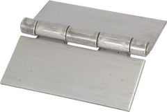 Value Collection - 4" Long x 4" Wide x 0.12" Thick, 316 Stainless Steel Commercial Hinge - 0.25" Pin Diam - Caliber Tooling