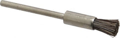 Osborn - 3/16" Brush Diam, End Brush - 3/32" Diam Shank, 25,000 Max RPM - Caliber Tooling