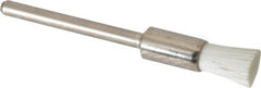 Osborn - 1,000 Grit, 1/4" Brush Diam, End Brush - Ultra Fine Grade, 1/8" Diam Shank, 6,000 Max RPM - Caliber Tooling