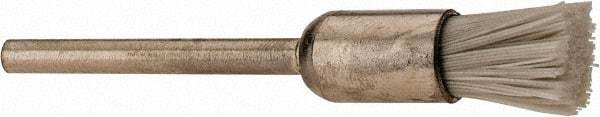 Osborn - 1,000 Grit, 5/16" Brush Diam, End Brush - Ultra Fine Grade, 1/8" Diam Shank, 6,000 Max RPM - Caliber Tooling