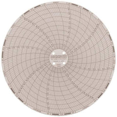 Dickson - 185°F, 7 Day Recording Time Chart - 6 Inch Diameter, 0 to 95% Humidity, Use with TH6 Recorders - Caliber Tooling