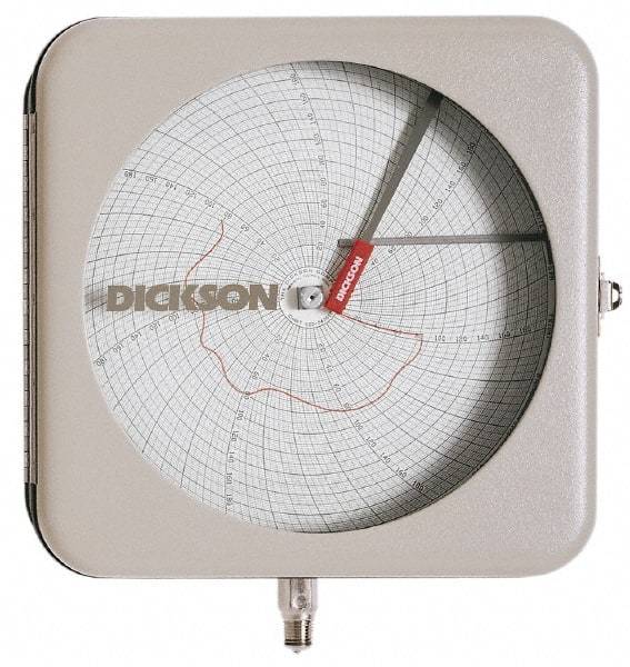 Dickson - -22 to 122°F, 7 Days Recording Time Chart - 8 Inch Diameter, Use with To be Used with Pr8 Recorders - Caliber Tooling