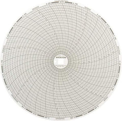 Dickson - 32 to 122°F, 7 Day Recording Time Chart - 8 Inch Diameter, Use with Esx Recorders - Caliber Tooling