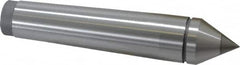 Value Collection - 0.95" Head Diam, Carbide-Tipped Steel Standard Point Solid Dead Center - 3MT Morse Taper, 0.95" Point Diam, 4.92" OAL - Caliber Tooling