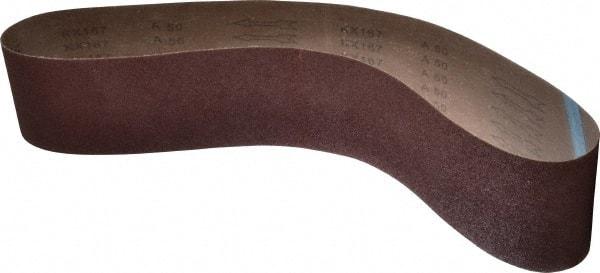 Tru-Maxx - 4" Wide x 48" OAL, 50 Grit, Aluminum Oxide Abrasive Belt - Aluminum Oxide, Coarse, Coated, Cloth Backing - Caliber Tooling