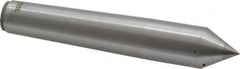 Made in USA - Carbide-Tipped Alloy Steel Standard Point Solid Dead Center - 2MT Morse Taper, 4-3/16" OAL - Caliber Tooling