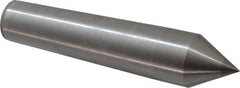 Made in USA - Carbide-Tipped Alloy Steel Standard Point Solid Dead Center - 5MT Morse Taper, 8-1/2" OAL - Caliber Tooling