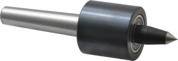 Riten - MT2 Taper Shank, 1-5/8" Head Diam 1,000 Lb Capacity Live Center - 2,500 Max RPM, 1-5/8" Head Length, 3/8" Point Diam, 1-1/4" Point Len, 300 Lb Max Workpc, Tracer Point - Caliber Tooling