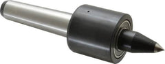 Riten - MT4 Taper Shank, 2-3/8" Head Diam 2,200 Lb Capacity Live Center - 2,500 Max RPM, 2-1/4" Head Length, 1/2" Point Diam, 2" Point Len, 900 Lb Max Workpc, Tracer Point - Caliber Tooling