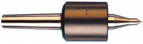 Riten - MT3 Taper Shank, 1-3/4" Head Diam 4,600 Lb Capacity Live Center - 5,000 Max RPM, 2-3/8" Head Length, 3/8" Point Diam, 1-3/4" Point Len, 750 Lb Max Workpc, Tracer Point - Caliber Tooling