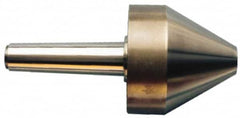 Riten - MT6 Taper Shank, 9" Head Diam 14,000 Lb Capacity Live Center - 6-5/8" Head Length, 4" Point Diam, 6-5/8" Point Len, 12,000 Lb Max Workpc, Bull Nose Point - Caliber Tooling