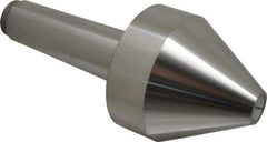 Riten - MT5 Taper Shank, 4" Head Diam 8,000 Lb Capacity Live Center - 4-9/32" Head Length, 1" Point Diam, 4.2813" Point Len, 4,800 Lb Max Workpc, Bull Nose Point - Caliber Tooling