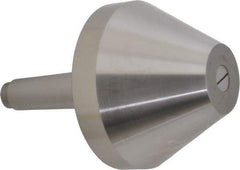 Riten - MT4 Taper Shank, 5" Head Diam 8,000 Lb Capacity Live Center - 3-13/16" Head Length, 2" Point Diam, 3-13/16" Point Len, 4,800 Lb Max Workpc, Bull Nose Point - Caliber Tooling