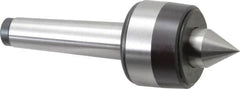 Bison - MT2 Taper Shank, 1.57" Head Diam 460 Lb Capacity Live Center - 5,000 Max RPM, 0.7" Point Diam, 0.87" Point Len, 460 Lb Max Workpc, 4.74" OAL, 0.87" Long Tip, Standard Point - Caliber Tooling