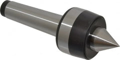 Bison - MT4 Taper Shank, 2.52" Head Diam 1,850 Lb Capacity Live Center - 3,000 Max RPM, 1.1" Point Diam, 1.24" Point Len, 1,850 Lb Max Workpc, 7.24" OAL, 1.24" Long Tip, Standard Point - Caliber Tooling