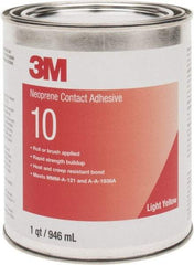 3M - 32 oz Can Amber Contact Adhesive - Series 10, 30 min Working Time, Bonds to Cardboard, Ceramic, Foam, Glass, Metal, Paper & Wood - Caliber Tooling