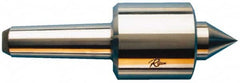 Riten - MT7 Taper Shank, 6-9/16" Head Diam 45,000 Lb Capacity Live Center - 3,000 Max RPM, 5-3/32" Head Length, 2-5/8" Point Diam, 2-1/2" Point Len, 22,500 Lb Max Workpc, Standard Point - Caliber Tooling