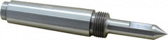 Riten - 1/2" Head Diam, Steel Long Point Solid Dead Center - 3MT Morse Taper, 1/2" Point Diam, 2" Point Length - Caliber Tooling