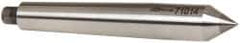 Riten - 0.475" Head Diam, Carbide-Tipped Steel Standard Point Half Dead Center - 1MT Morse Taper, 0.475" Point Diam, 3-5/16" OAL - Caliber Tooling