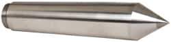 Riten - 2.494" Head Diam, Carbide-Tipped Steel Standard Point Solid Dead Center - 6MT Morse Taper, 2.494" Point Diam, 11-1/2" OAL - Caliber Tooling