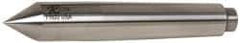 Riten - 0.7" Head Diam, Hardened Tool Steel Standard Point Half Dead Center - 2MT Morse Taper, 0.7" Point Diam, 4-3/16" OAL - Caliber Tooling