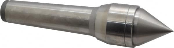 Value Collection - MT4 Taper Shank, 1.77" Head Diam Live Center - 1.48" Point Len, 1,102 Lb Max Workpc, 7.62" OAL, Standard Point - Caliber Tooling