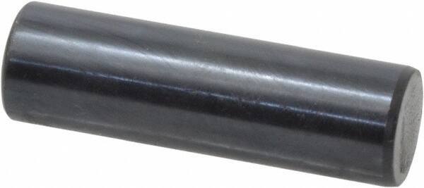 Holo-Krome - 12mm Diam x 40mm Pin Length Grade 8 Alloy Steel Standard Dowel Pin - Black Luster Finish, C 60 (Surface) & C 50-58 Hardness, 1 Beveled & 1 Rounded End - Caliber Tooling