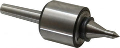 Riten - MT2 Taper Shank, 2-1/8" Head Diam 2,600 Lb Capacity Live Center - 6,000 Max RPM, 2" Head Length, 3/8" Point Diam, 2" Point Len, 310 Lb Max Workpc, 2" Tip Diam, Long Point - Caliber Tooling