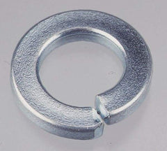 Value Collection - 5/16", 0.317" ID, 0.078" Thick Split Lock Washer - Grade 2 Spring Steel, Zinc-Plated Finish, 0.317" Min ID, 0.326" Max ID, 0.586" Max OD - Caliber Tooling