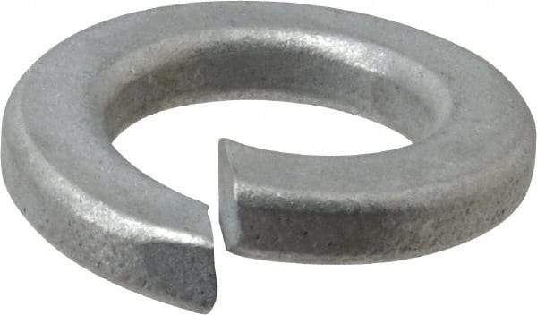 Value Collection - 1/2", 0.506" ID, 1/8" Thick Split Lock Washer - Grade 2 Spring Steel, Zinc-Plated Finish, 0.506" Min ID, 0.518" Max ID, 0.873" Max OD - Caliber Tooling