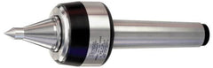 Royal Products - MT6 Taper Shank, 4" Head Diam 8,420 Lb Capacity Live Center - 3,500 Max RPM, 3.15" Head Length, 2" Point Diam, 3" Point Len, 2,420 Lb Max Workpc, 13-29/32" OAL, 3/4" Tip Diam, Long Point - Caliber Tooling