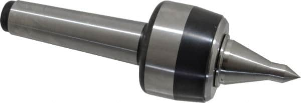 Royal Products - MT4 Taper Shank, 2.68" Head Diam 5,170 Lb Capacity Live Center - 4,500 Max RPM, 1.98" Head Length, 1-1/4" Point Diam, 2.18" Point Len, 1,120 Lb Max Workpc, 8-5/8" OAL, 1/2" Tip Diam, Long Point - Caliber Tooling