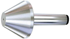 Royal Products - MT5 Taper Shank, 6.15" Head Diam 5,950 Lb Capacity Live Center - 3,500 Max RPM, 3-5/8" Head Length, 2-1/2" Point Diam, 3.6" Point Len, 1,450 Lb Max Workpc, 9-5/16" OAL, Bull Nose Point - Caliber Tooling