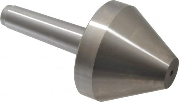 Royal Products - MT3 Taper Shank, 3.15" Head Diam 2,395 Lb Capacity Live Center - 5,000 Max RPM, 2-1/2" Head Length, 1" Point Diam, 2.52" Point Len, 615 Lb Max Workpc, 6-1/16" OAL, Bull Nose Point - Caliber Tooling