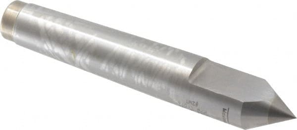 Royal Products - 0.7" Head Diam, Carbide-Tipped Steel Standard Point Half Dead Center - 2MT Morse Taper, 0.7" Point Diam, 4-3/16" OAL - Caliber Tooling