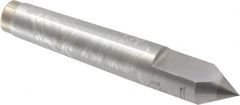 Royal Products - 0.7" Head Diam, Carbide-Tipped Steel Standard Point Half Dead Center - 2MT Morse Taper, 0.7" Point Diam, 4-3/16" OAL - Caliber Tooling