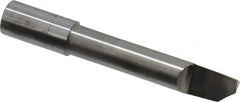 Accupro - 0.36" Min Bore Diam, 1-3/4" Max Bore Depth, 3/8 Shank Diam, Helical Boring Bar - Right Hand Cut, Solid Carbide, Bright Finish - Exact Industrial Supply