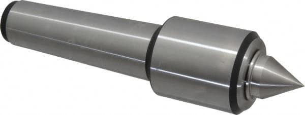 Royal Products - MT5 Taper Shank, 2.45" Head Diam 4,390 Lb Capacity Live Center - 5,000 Max RPM, 2.78" Head Length, 1-1/4" Point Diam, 1.47" Point Len, 2,240 Lb Max Workpc, 9-3/4" OAL, 1/2" Tip Diam, Standard Point - Caliber Tooling