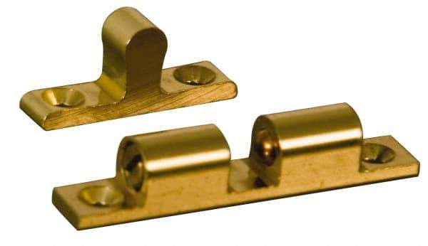 Value Collection - 2.15" Long x 0.43" Wide, Latch - Brass, with Dull Chrome Finish - Caliber Tooling