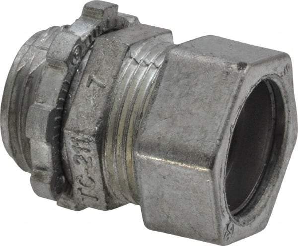 Thomas & Betts - 1/2" Trade, Die Cast Zinc Compression Straight EMT Conduit Connector - Noninsulated - Caliber Tooling