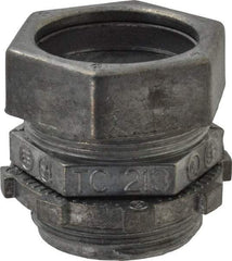 Thomas & Betts - 1" Trade, Die Cast Zinc Compression Straight EMT Conduit Connector - Noninsulated - Caliber Tooling