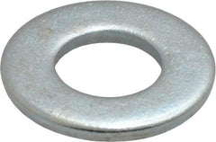 Value Collection - 1/2" Screw, Steel SAE Flat Washer - 17/32" ID x 1-1/16" OD, 3/32" Thick, Zinc-Plated Finish - Caliber Tooling